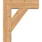 Ekena Millwork Traditional Block Smooth Bracket w/ Offset Brace, Western Red Cedar, 7 1/2"W x 24"D x 28"H BKT0806X24X28TRA05SWR - alternate 2
